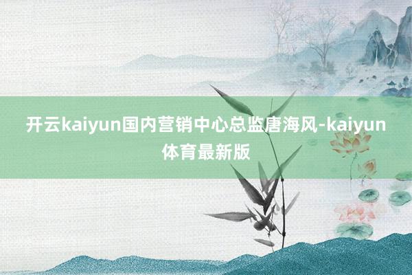 开云kaiyun国内营销中心总监唐海风-kaiyun体育最新版